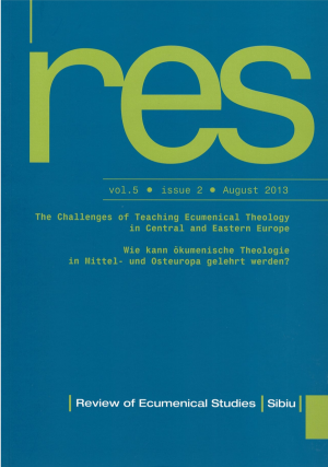 RES 2/2013 The challenges of Teaching Ecumenical Theology in Center and Eastern Europe