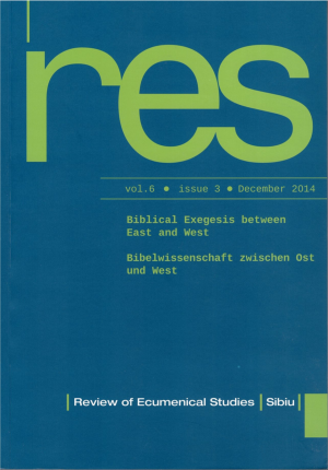 RES 3/2014 Biblical Exegesis between East and West